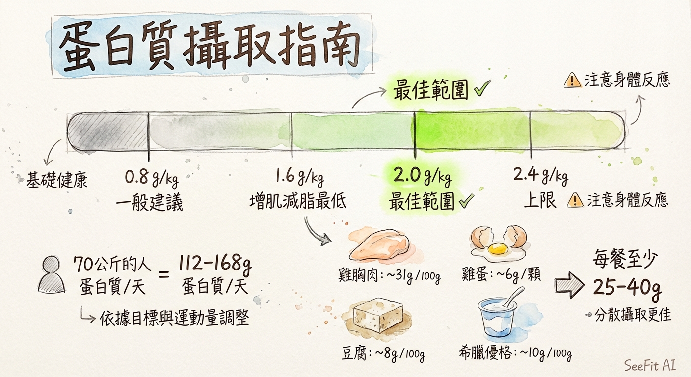Protein intake guide for body recomposition